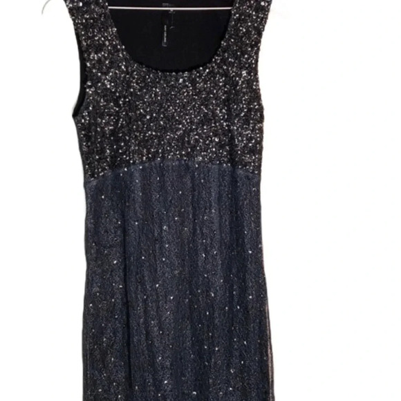 KAY CELINE GUC WOMENS BLACK DRESS SPARKLE SIZE M - Picture 1 of 7